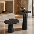 Aroma Black Marble Side Table