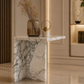 Arabescato Marble Side Table