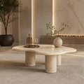 Liceria Beige Traventine Marble Centre Table