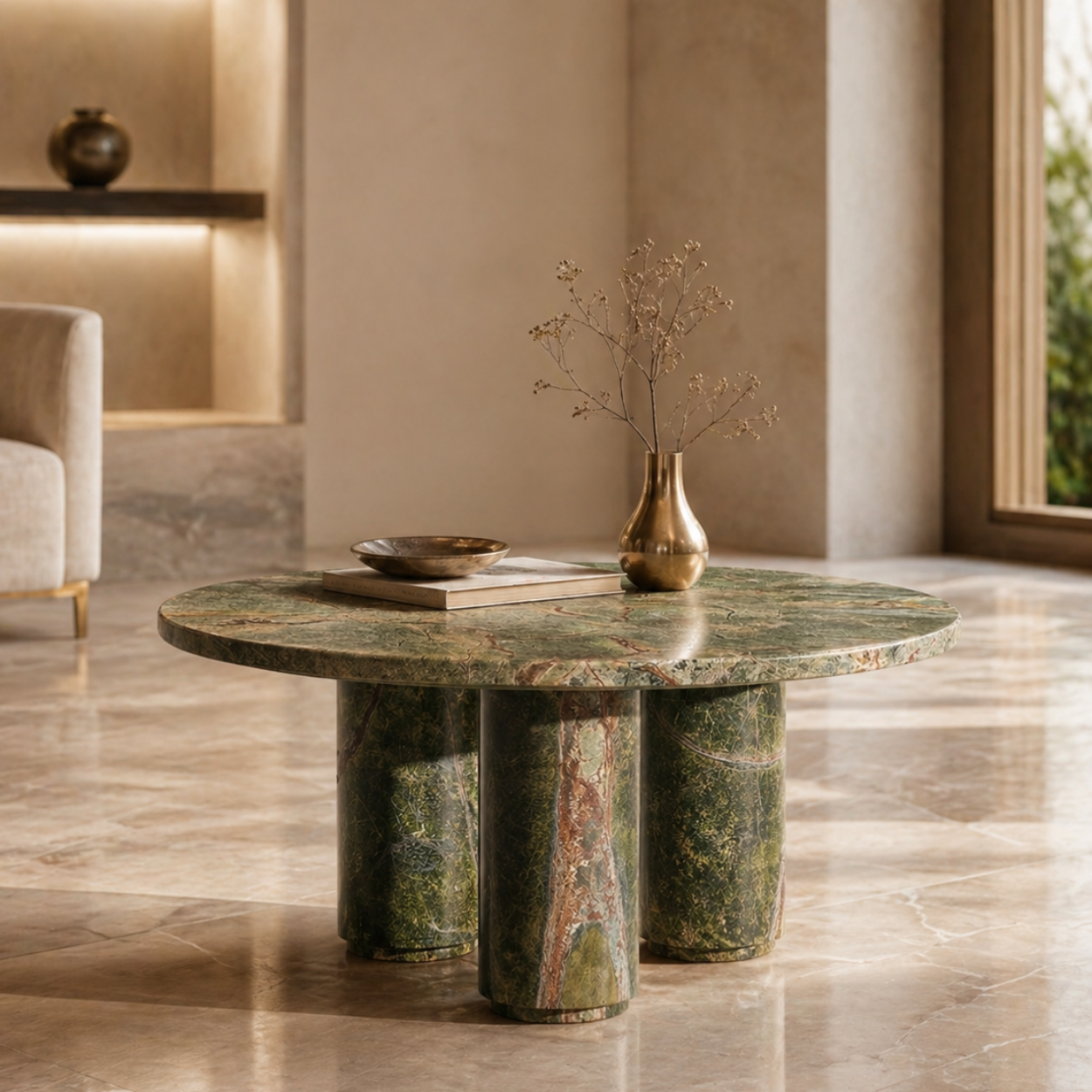 Ralph Green Rainforest Marble Centre Table