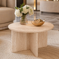 Lyra Travertine Centre Table Set