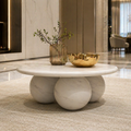 Trinity Indo-Italian Marble Round Coffee Table